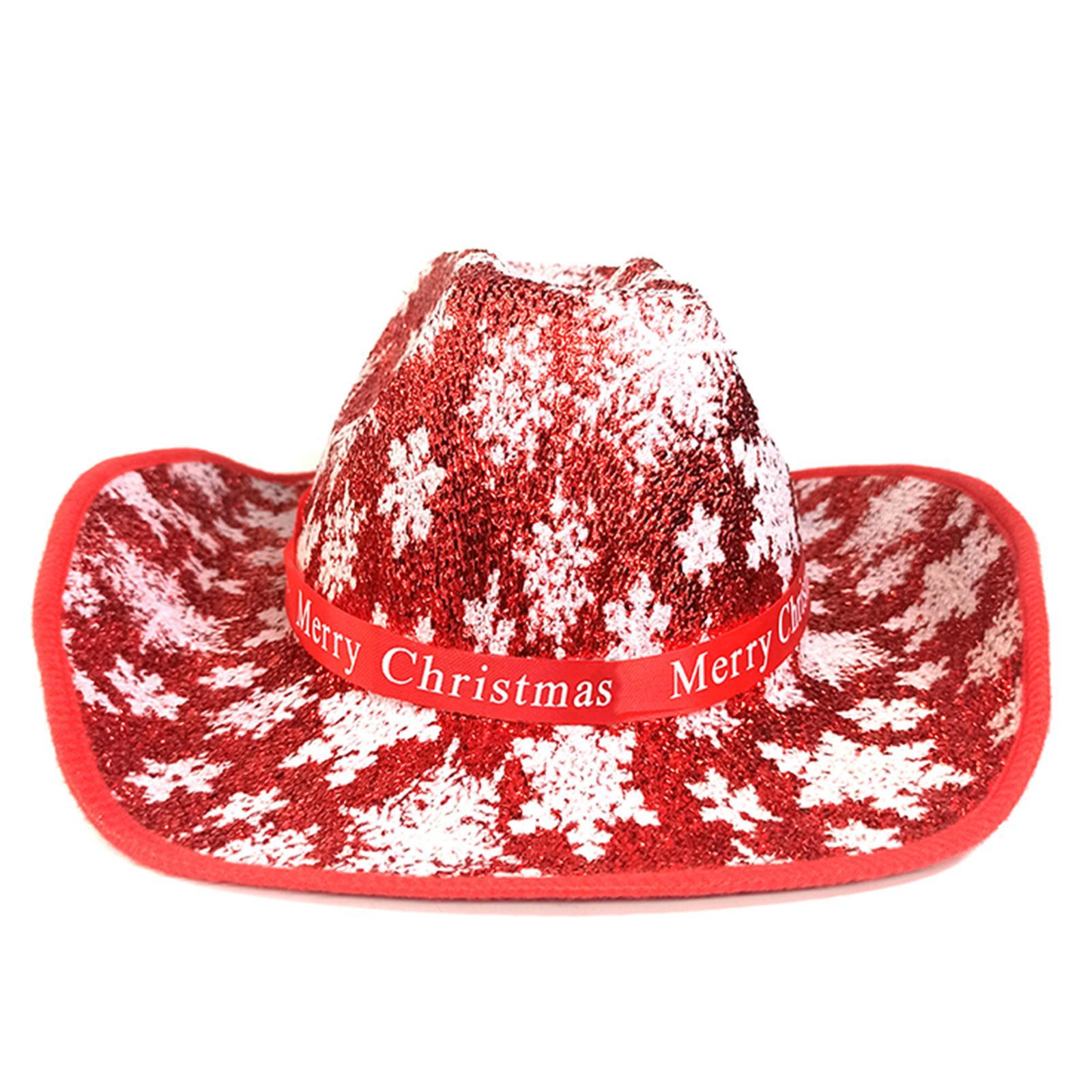 Western Cowboy Hat Wide Brim Cowgirl Hat for Christmas Carnival Costume