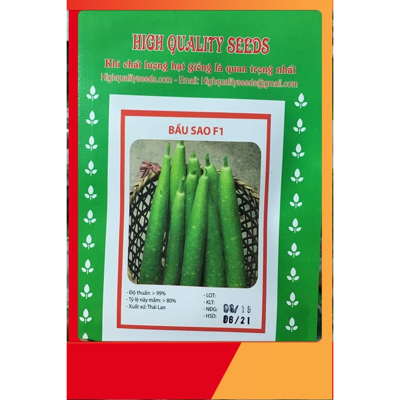 Hạt Giống Bầu Sao Dài - Nảy Mầm Cực Chuẩn