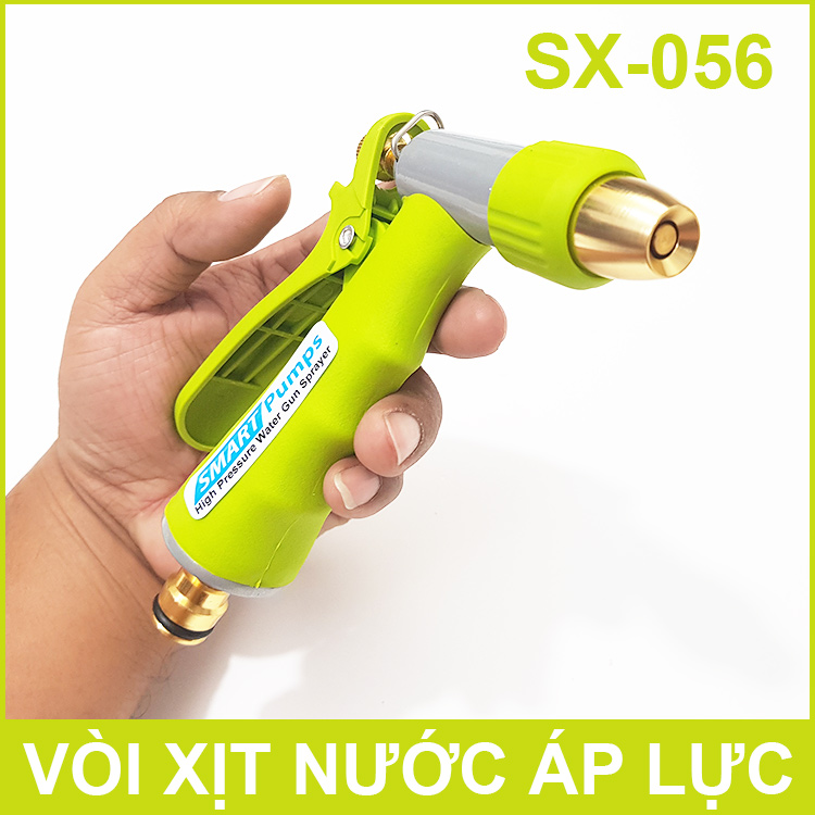 Bộ súng xịt áp lực tưới cây vệ sinh nhà cửa rửa xe chỉnh tia SX-056 Smartpumps