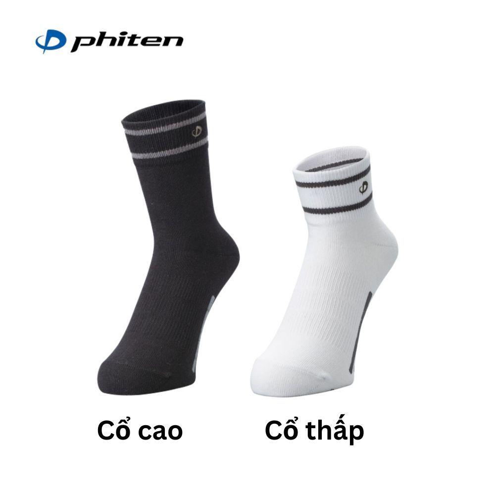 Tất golf chuyên dụng Phiten golf socks (socking) - Trắng