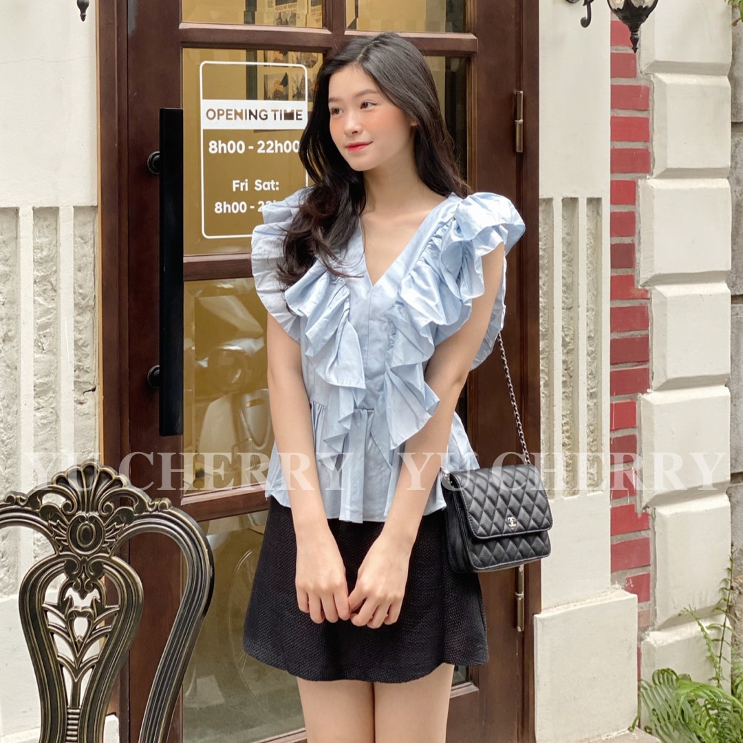 YU CHERRY | Áo Layered Ruffle Blouse YA413