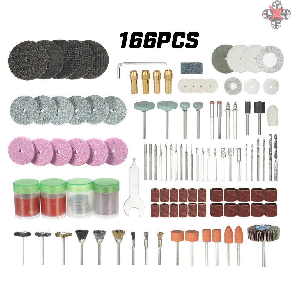 Bộ 166 Phụ Kiện Cho Máy Mài 1 / 8 ''