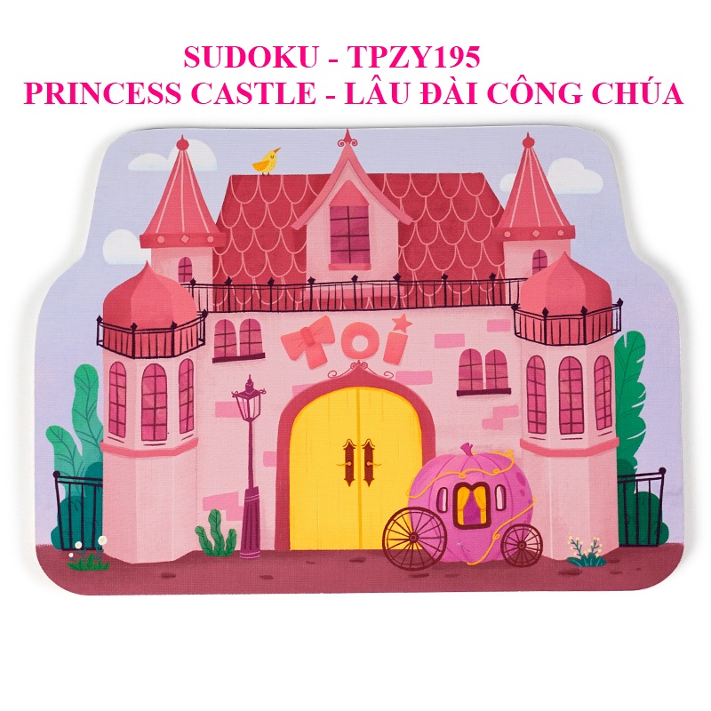 Trò Chơi Sudoku Lâu Đài Công Chúa chính hãng TOI Princess Castle cho bé từ 5 tuổi