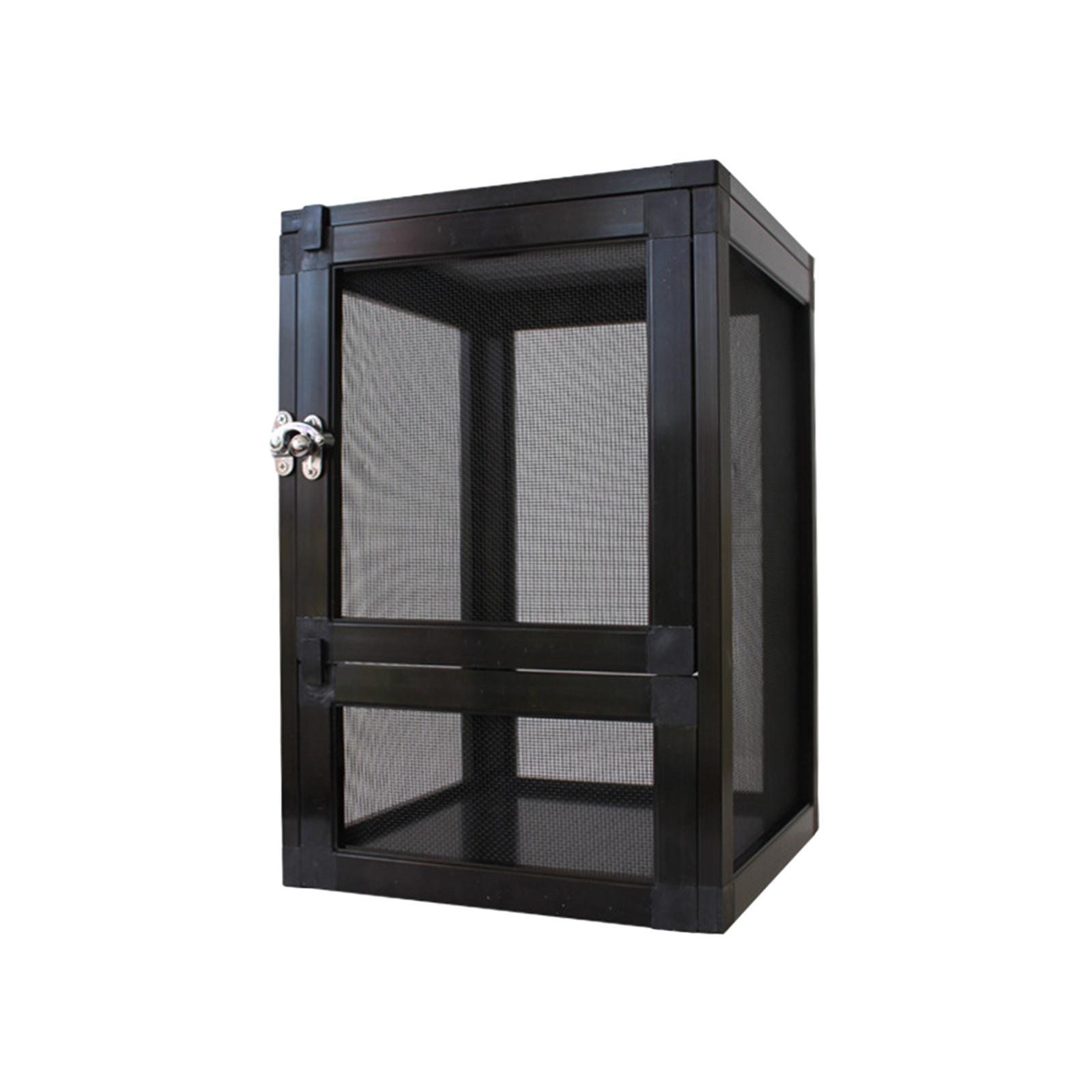 Reptiles Habitat Reptile Cage Storage Ventilation Feeding Air Screen Cages Breeding Box for Frog Snake Bearded Dragon Butterflies Hermit