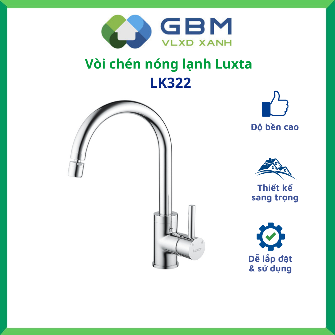 Vòi Chén Nóng Lạnh Luxta LK322