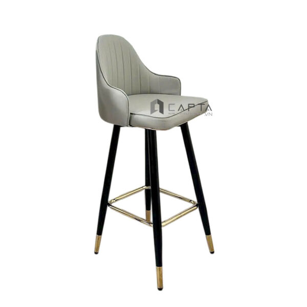 Bộ bàn bar cafe 2 ghế thân xoay nệm dày SL TB Tulip 2-06W / CB2160C-P Nội thất Capta