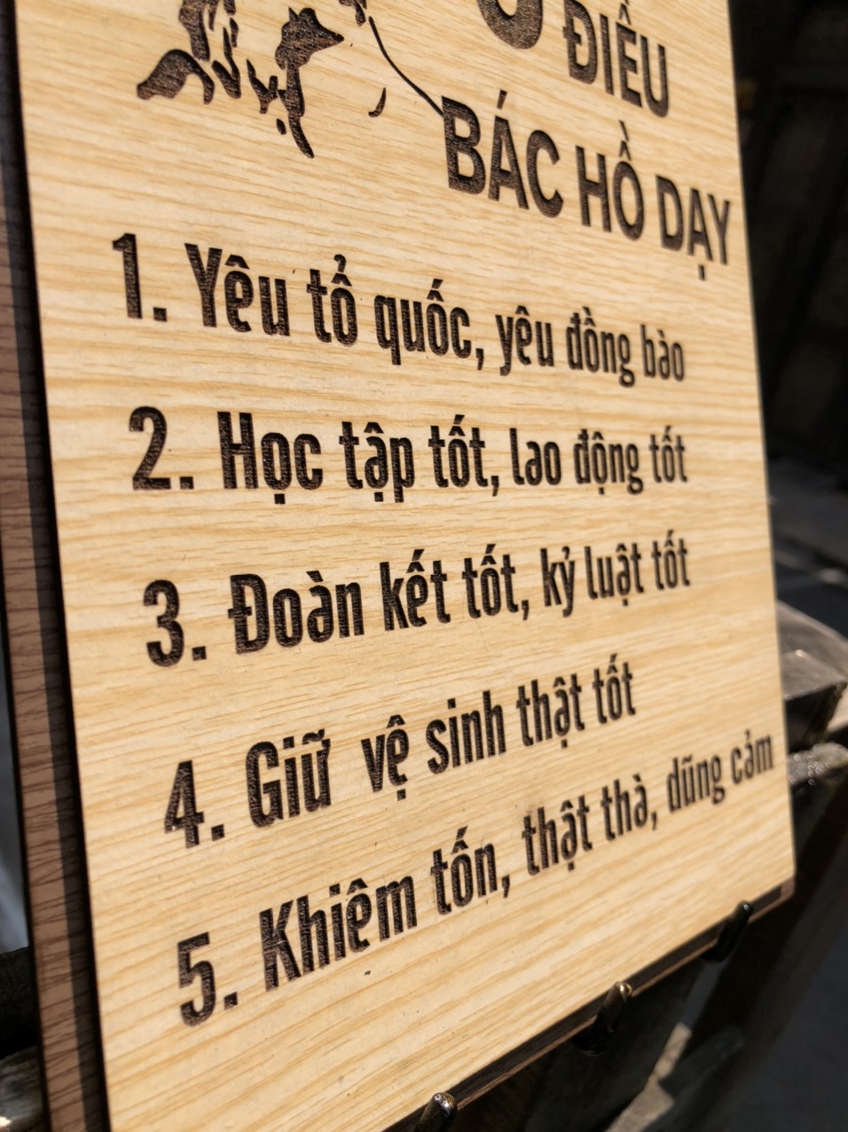 Tranh Động Lực - 5 ĐIỀU BÁC HỒ DẬY