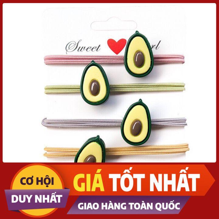 DÂY BUỘC TÓC QUẢ BƠ TREND HÀN QUỐC - NUNAM SHOP