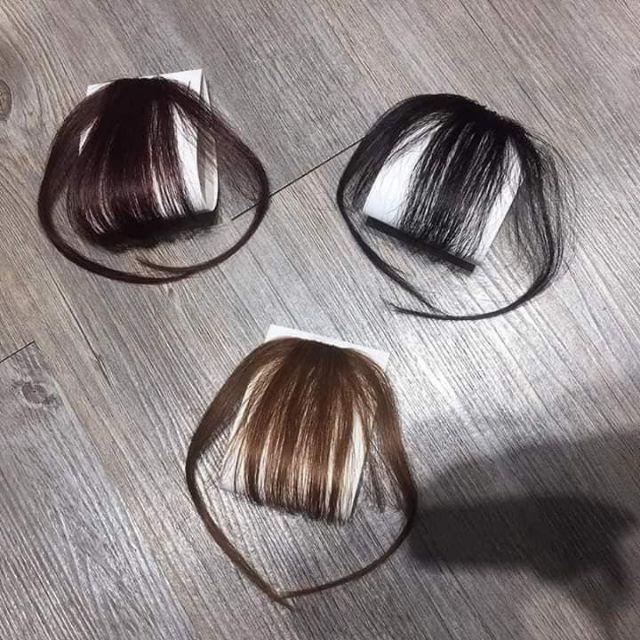 Tóc giả nữ đẹp ️ mái thưa tóc thật