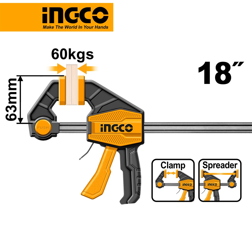 Kẹp nhanh 450mm HQBC01603 INGCO HÀNG CHÍNH HÃNG