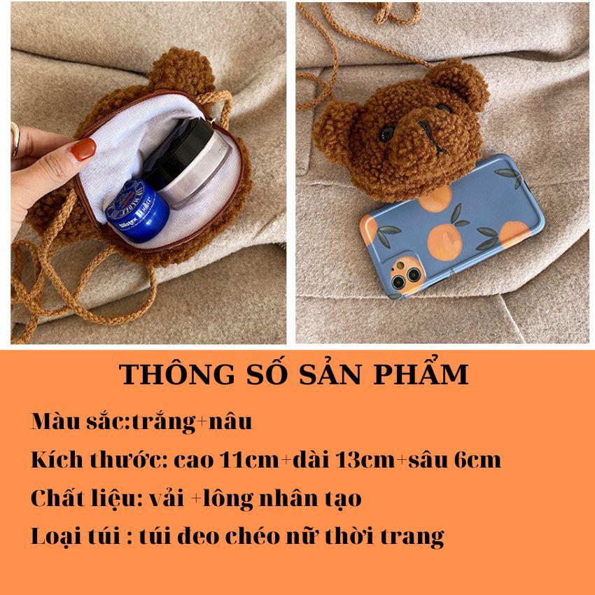 Túi Đeo Chéo Nữ Hình Gấu CuTe Dễ Thương TCNU03