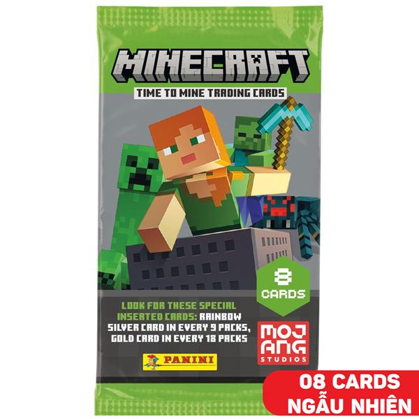 Bộ Thẻ Hình Minecraft 2 - Panini (8 Card Ngẫu Nhiên/Túi) (Mẫu Sản Phẩm Bên Trong Là Ngẫu Nhiên)