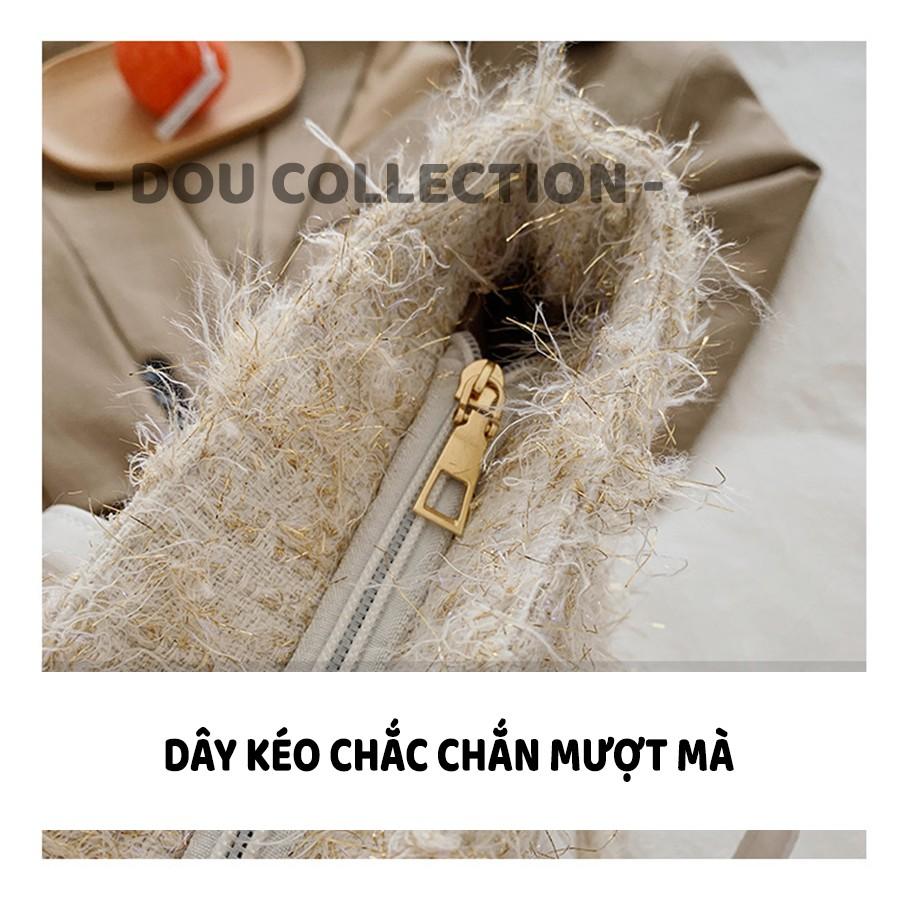 Túi Xách Nữ Đẹp Đeo Vai Form Lớn Đan Len Đi Học & Công Sở Phong Cách Thời Trang Âu Mỹ - Mã XT013