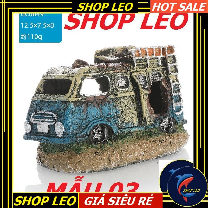Mô hình ô tô trang trí - phụ kiện trang trí bể cá - hang tép - phụ kiện thủy sinh - hồ cá cảnh - shopleo
