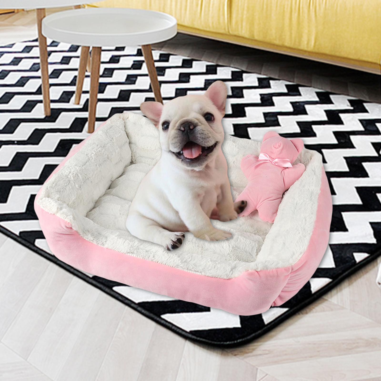 Warming puppy cat bed Pink