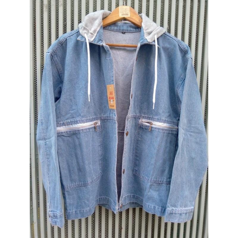 Áo khoác nữ jean túi zip cực chuẩn cực chuẩn-A3122 - Như hình