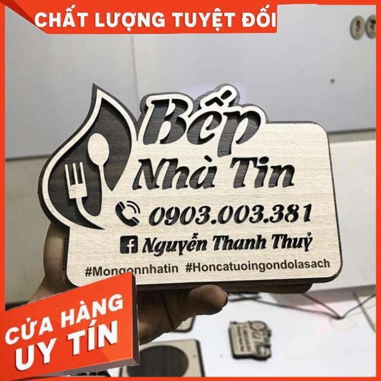 Bảng Hiệu Gỗ Tên Shop sử dụng trang trí chụp ảnh bán hàng Onlne