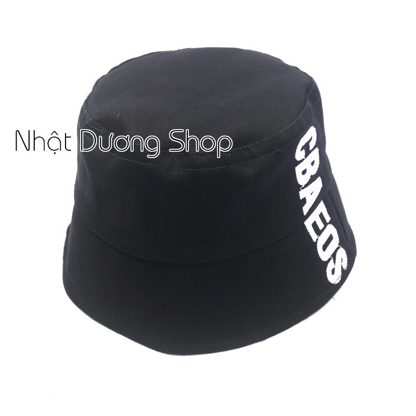 Nón Bucket vành cụp- Nón tai bèo thêu CBA EOS chất cotton cao cấp phù hợp cho cả nam và nữ