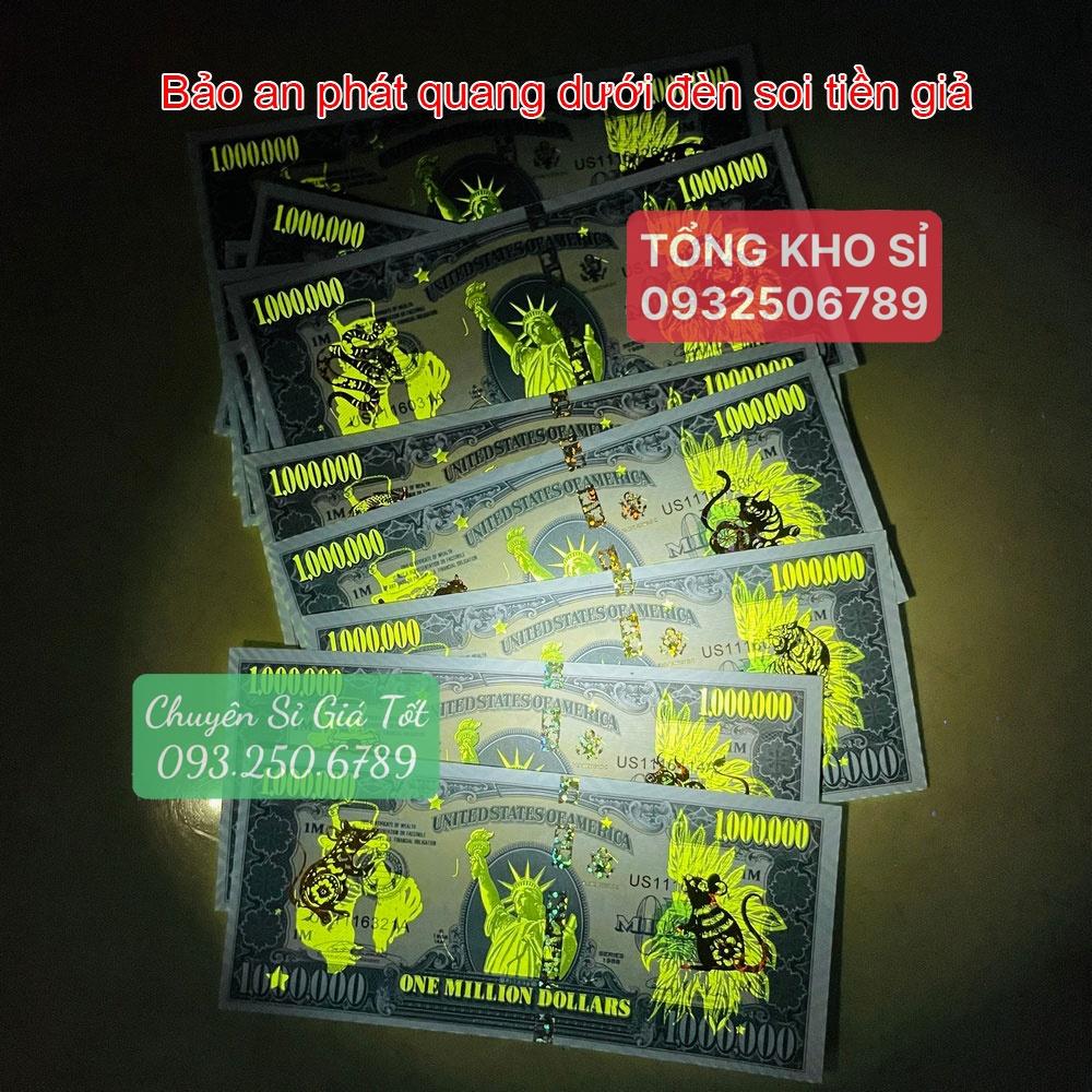 COMBO 10 Tờ Triệu Đô Con Mèo Siêu Cấp Mỹ Có Bảo An phát quang, 1 Triệu Usd Lưu Niệm, tặng bao lì xì