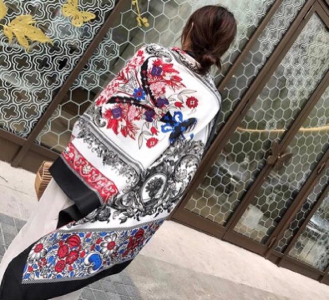 Khăn choàng du lịch biển khăn choàng boho in hoạ tiết thổ cẩm