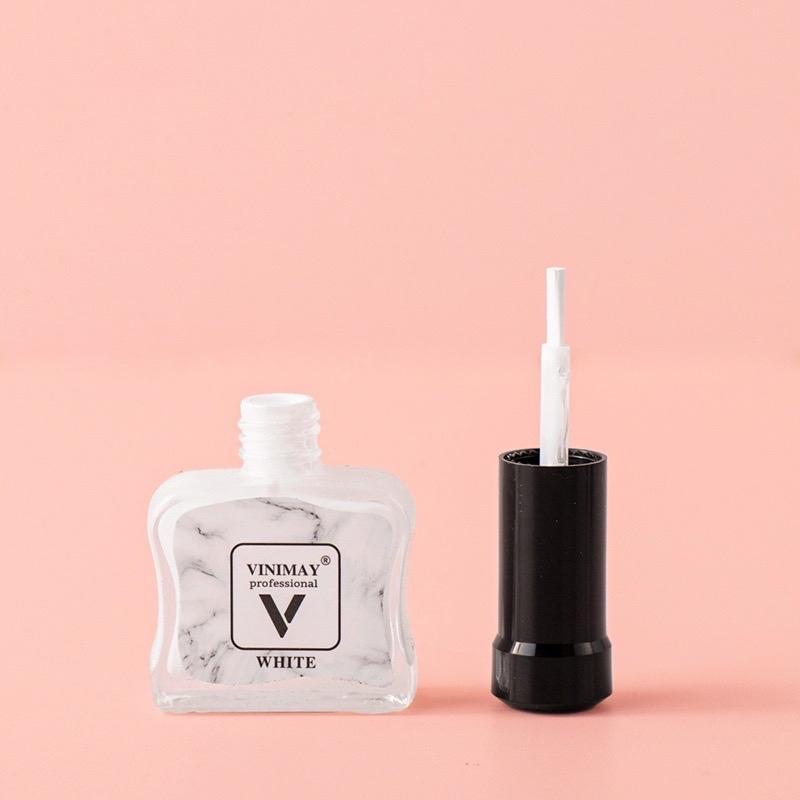 Cồn Loang Vinimay Màu Trắng Đen Trong Suốt Cao Cấp 15ml Làm Nail Nhanh Khô, Tạo Hiệu Ứng Loang Màu Sơn Móng Nghệ Thuật Tiện Dụng Nữ Women
