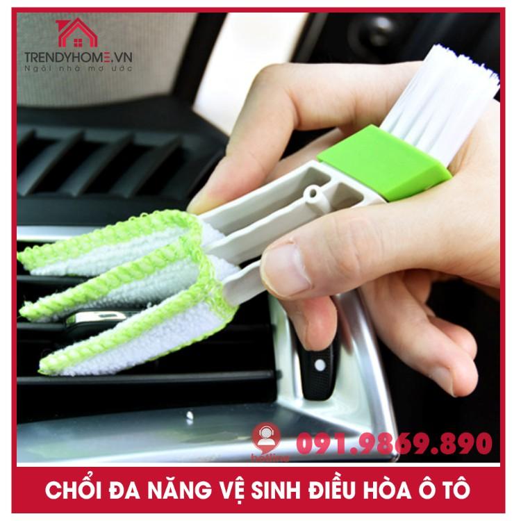 Bàn chải xe làm sạch nội thất Điều hòa nhiệt độ ô tô | Bàn chải mini vệ sinh cửa sổ điều hòa thông gió xe hơi