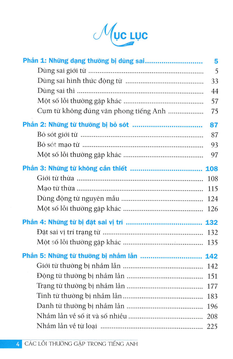 Các Lỗi Thường Gặp Trong Tiếng Anh - Common Mistakes In English - HASA