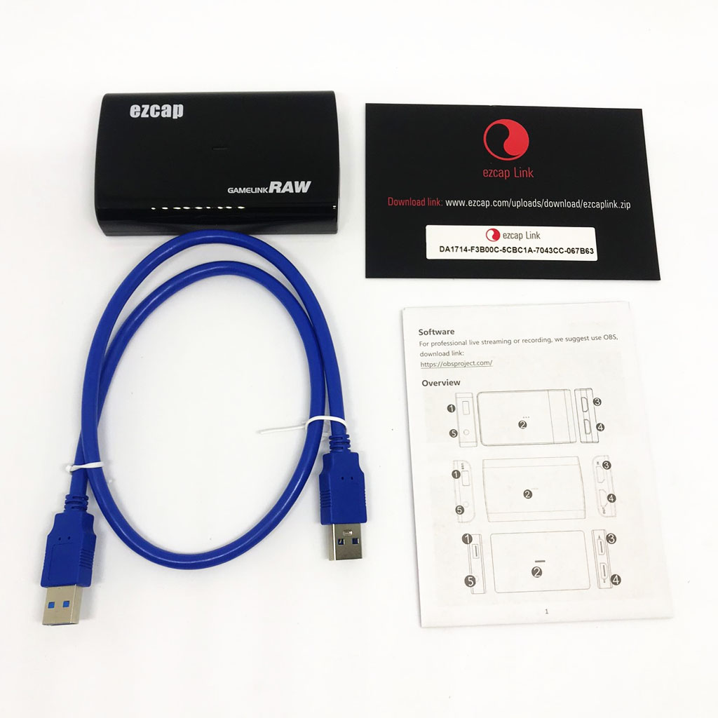 Ezcap 321B GameLink RAW 4K hộp Video Game Capture hdmi to usb 3 0 livestream obs hỗ trợ 1080p Tương Thích Với Các Hệ Thống Windows/Mac/Linux - hàng nhập khẩu