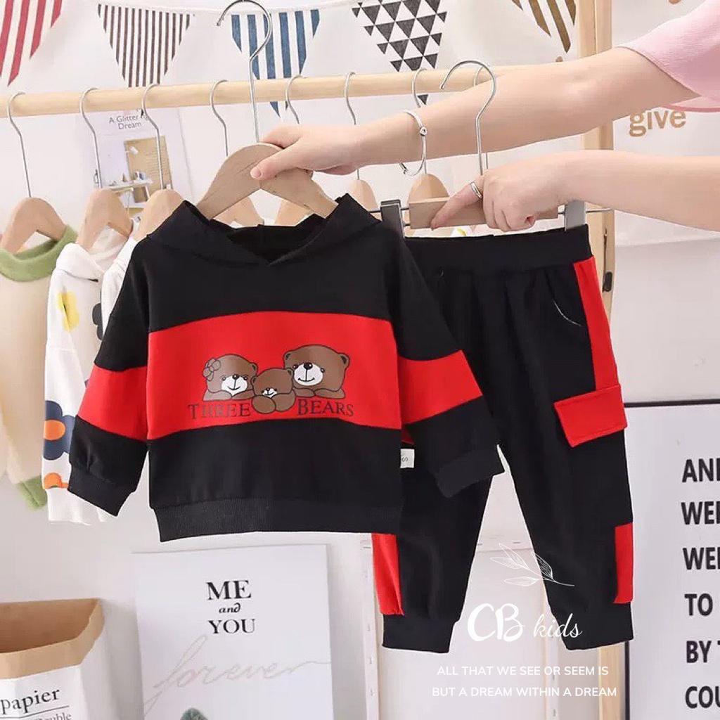 Set bộ thu đông da cá mũ phối màu BINO Kids, bộ da cá tàu túi hộp cho bé từ 10-20kg