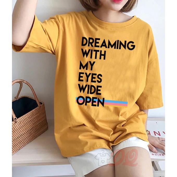  Áo Thun UNISEX OVERSIZE DREAMING Cao Cấp - Hàng Bao Đẹp