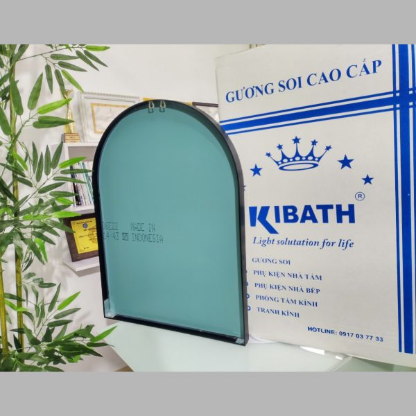 Gương Soi Kibath Hình Vòm KT 50x70cm Khung Hợp Kim Nhôm KB-147.50x70