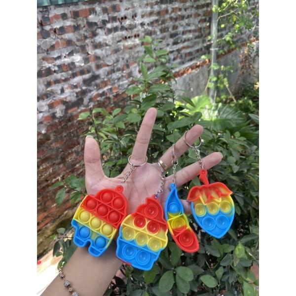 Móc khoá đồ chơi popit mini siêu CUTE, XẢ STRESS mang theo đc mọi nơi