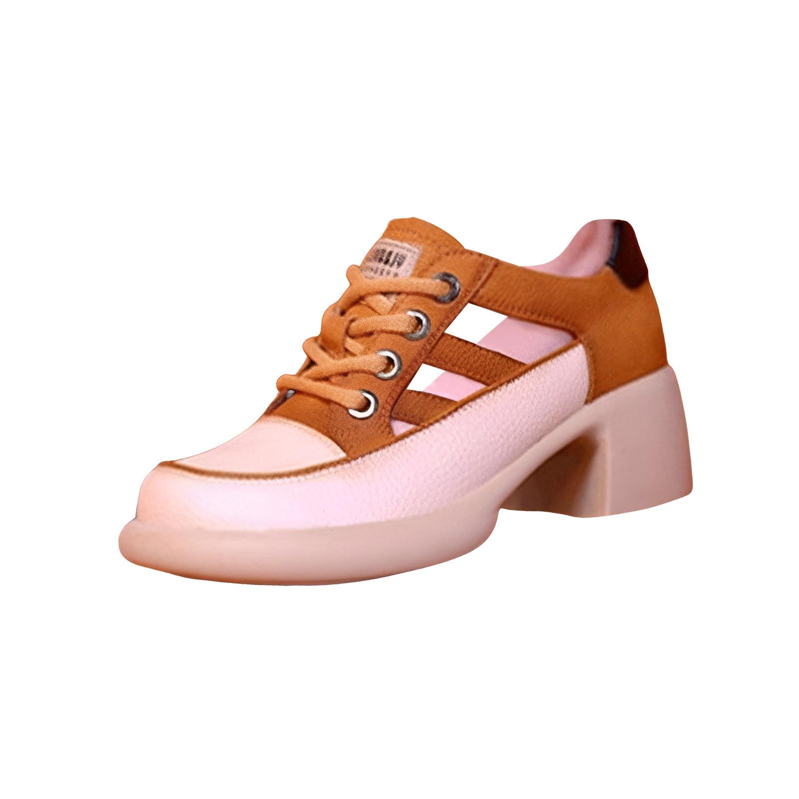 Women Heeled Sandals Closed Toe Comfortable Summer Unique Block Heel Sandals