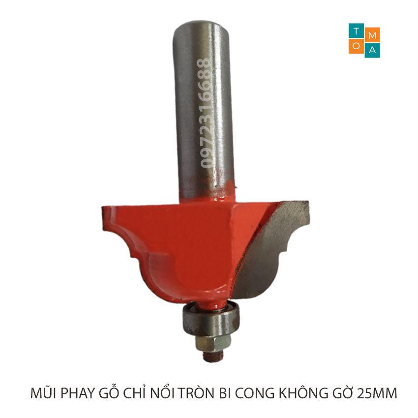 BỘ 2 MŨI PHAY GỖ - MŨI SOI GỖ ĐÁNH CHỈ NỔI TRÒN 25MM HÀNG VIỆT NAM CHẤT LƯỢNG CAO