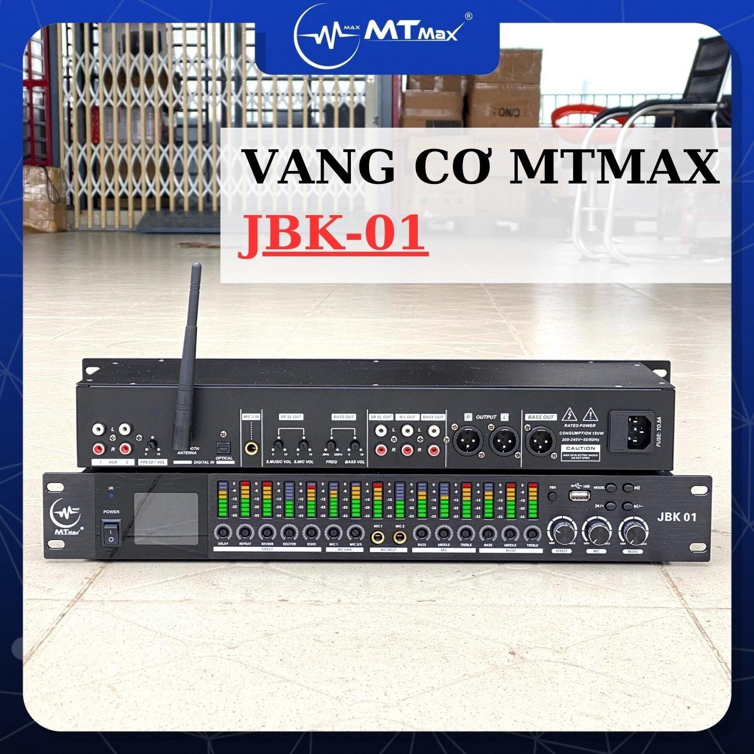 Vang cơ MTMAX JBK01 – Vang Cơ Cho Hệ Thống Âm Thanh Chuyên Nghiệp, Bộ Điều Khiển Đồng Bộ Kênh Dsp 31 Băng Tần, Mang Lại Sự Linh Hoạt Trong Việc Điều Chỉnh Âm Thanh