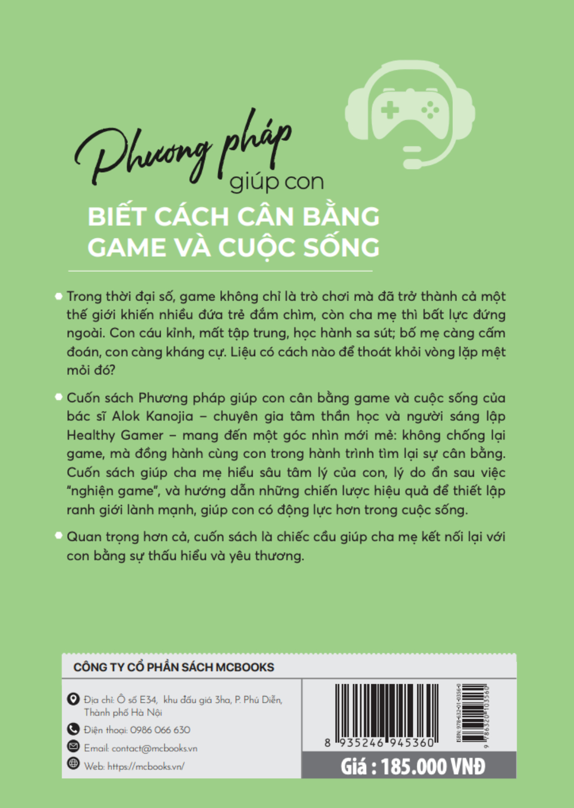 Sách - Phương Pháp Giúp Con Biết Cách Cân Bằng Game Và Cuộc Sống - Unibooks