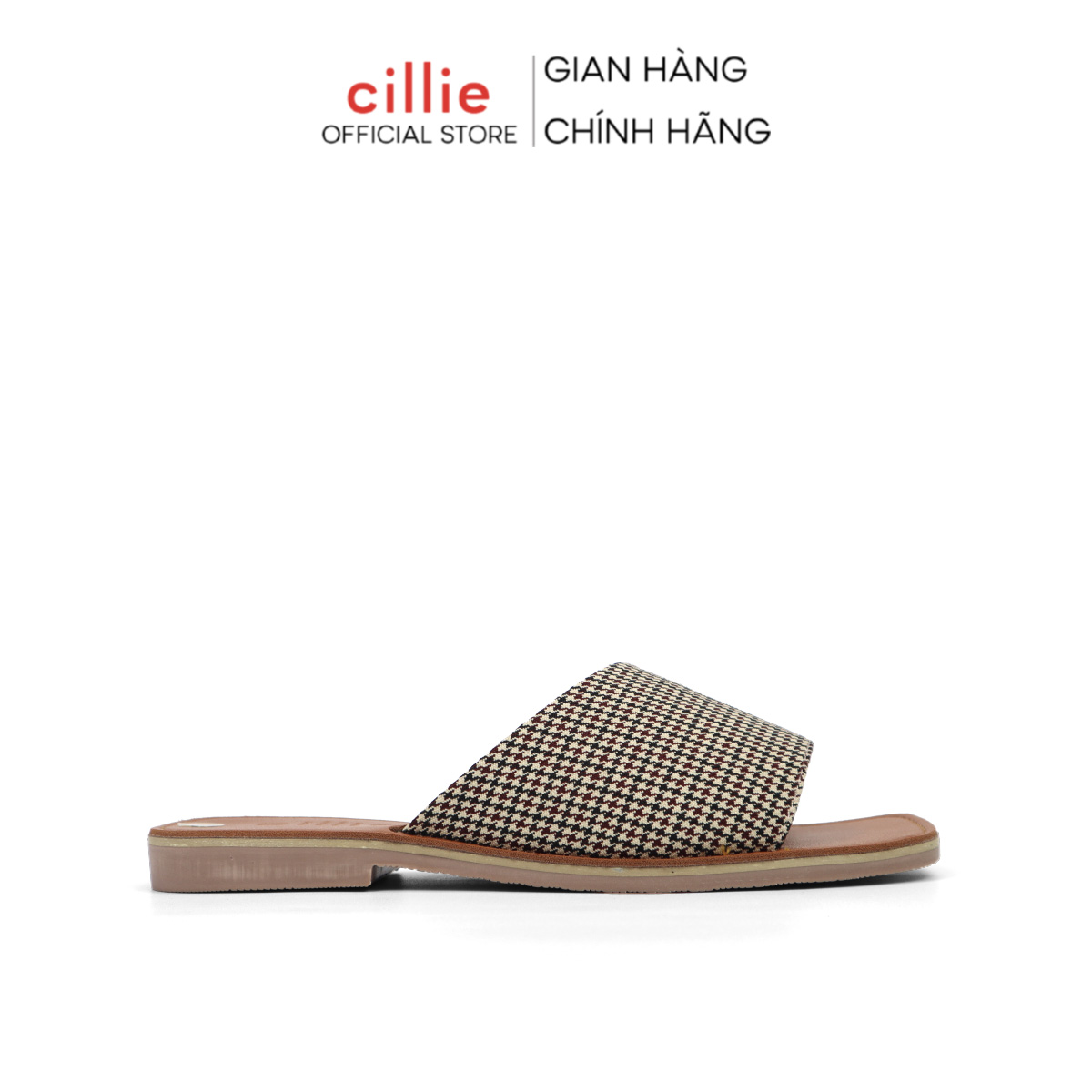 Dép nữ quai ngang chéo thời trang đế bệt tiện lợi đi học đi chơi dạo phố đi biển Cillie 1068
