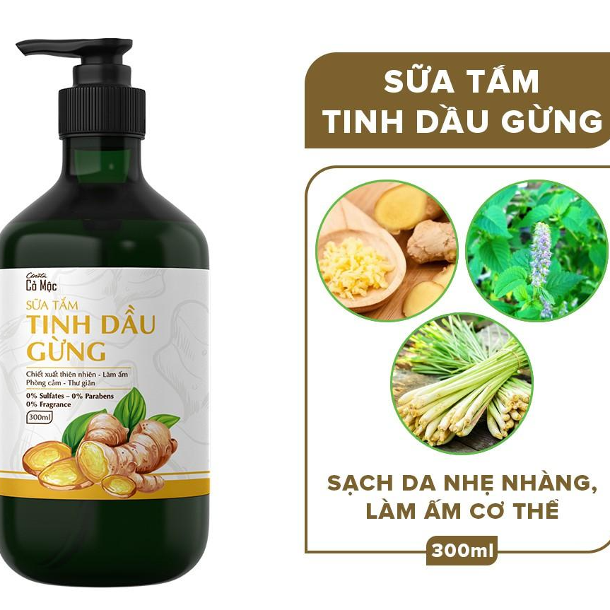 Sữa tắm tinh dầu gừng Cenota 300ml .