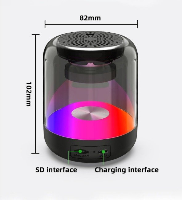 Loa Bluetooth Mini S20 Tích Hợp Đèn Led - Kết Nối Máy Tính,Âm Thanh Cực Đỉnh,Bass Siêu Hay - Hàng Chính Hãng