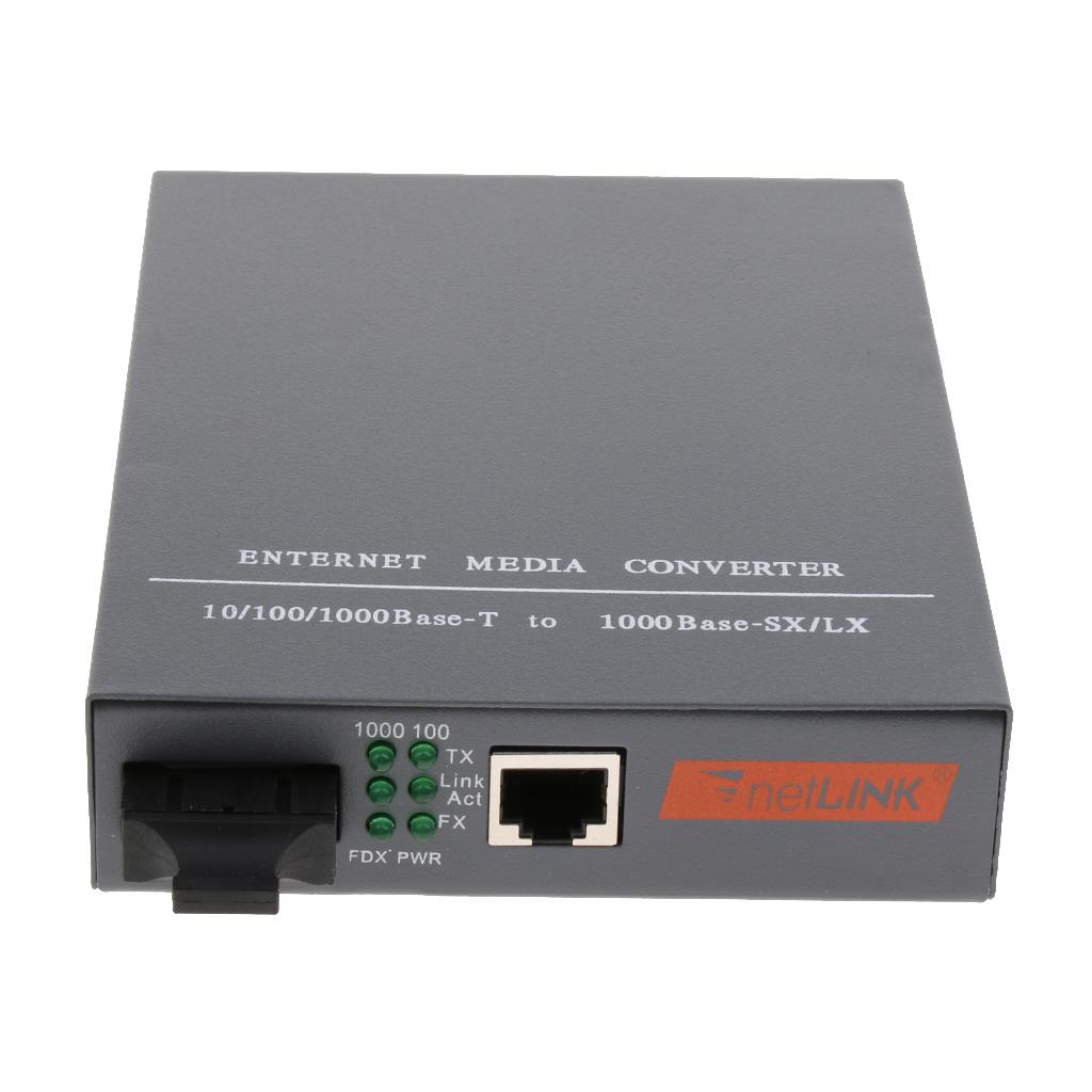 Single Mode Dual SC Fiber Optic Ethernet Media Converter, 1000 MBit / S Fiber Optic Transceiver Installed Internally