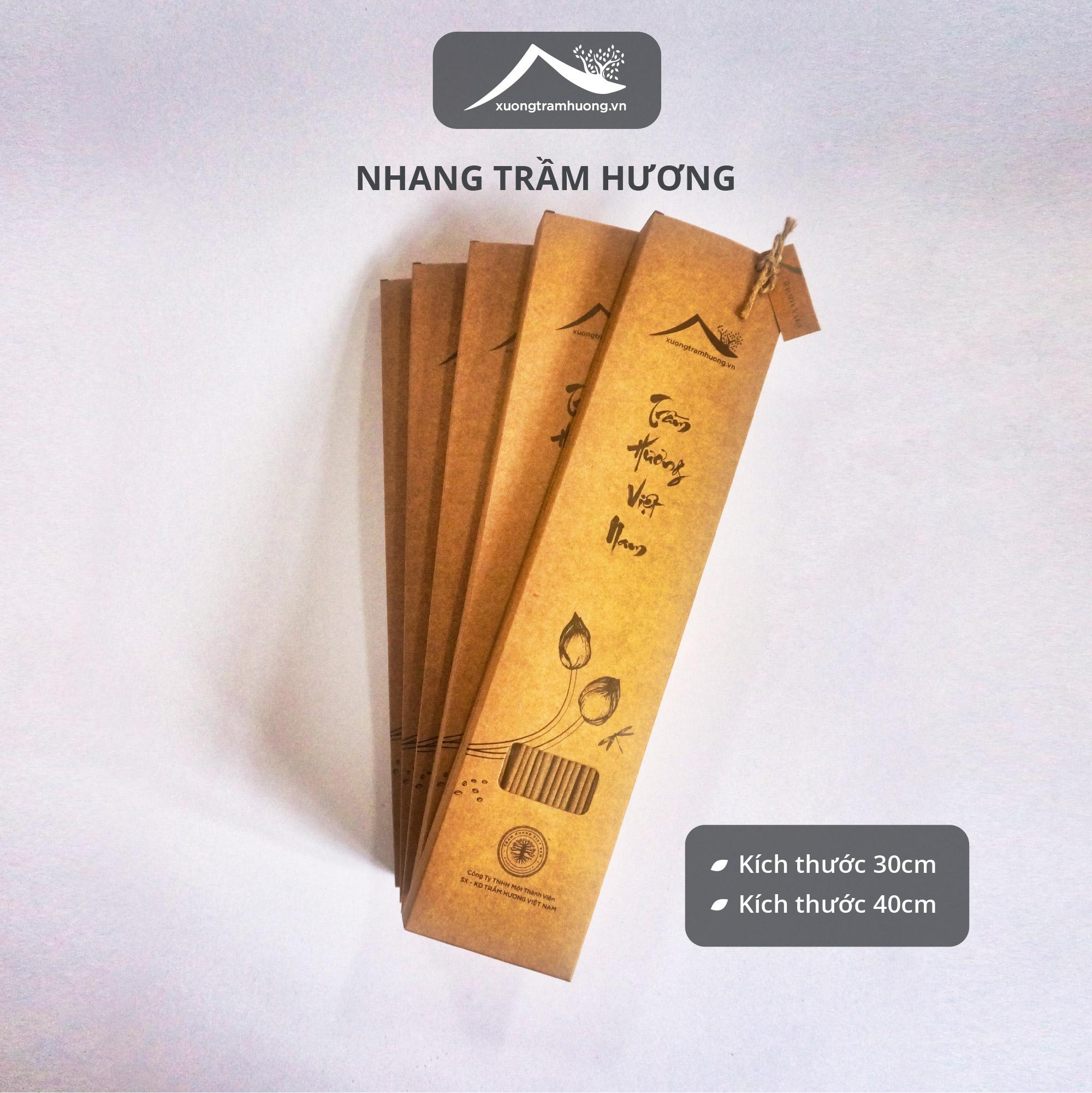 (Tiết Kiệm) 5 Hộp Nhang Trầm Hương Sạch Xưởng Trầm Hương An Toàn Xông Nhà Tẩy Uế Thờ Cúng - Thơm vừa