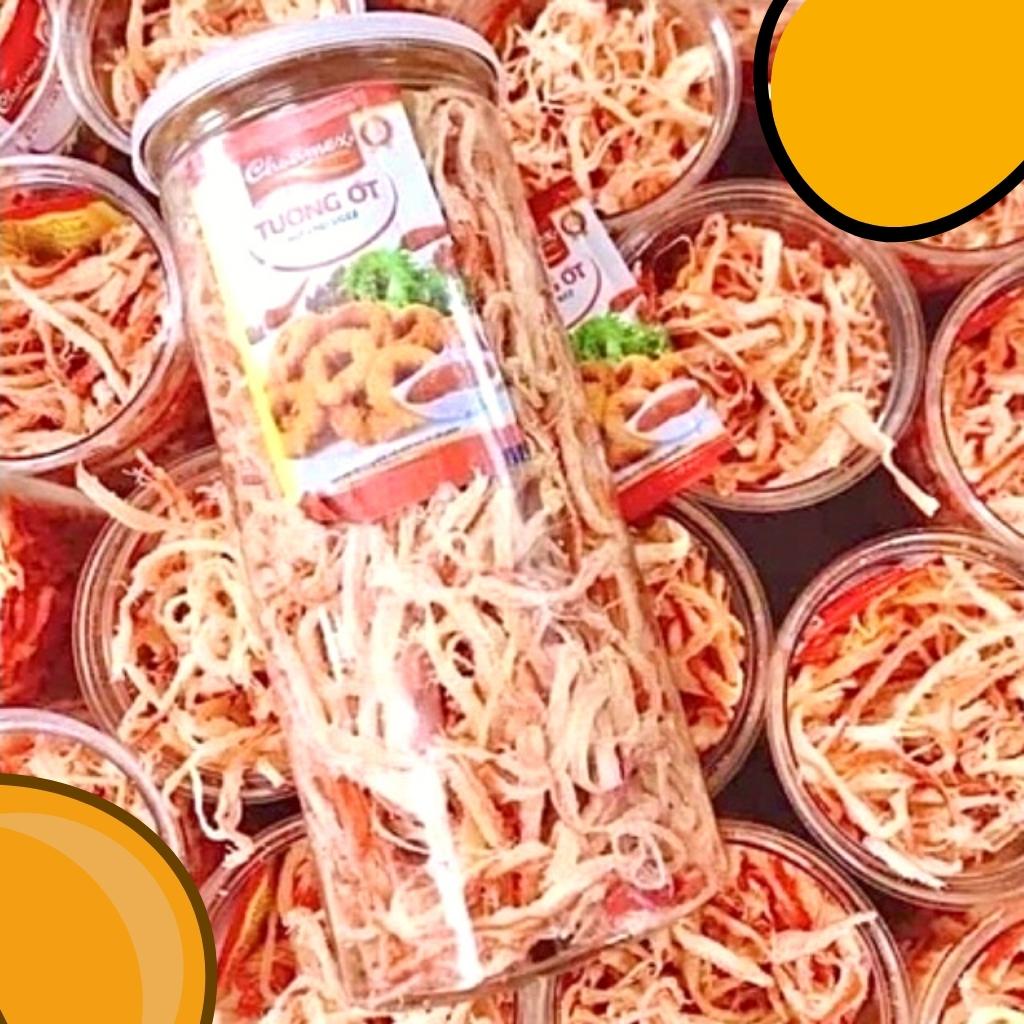Mực Sợi Sấy Khô Hấp Nước Dừa Ngọt Ngọt Dai Dai Tặng Kèm Tương Ớt Siêu Ngon