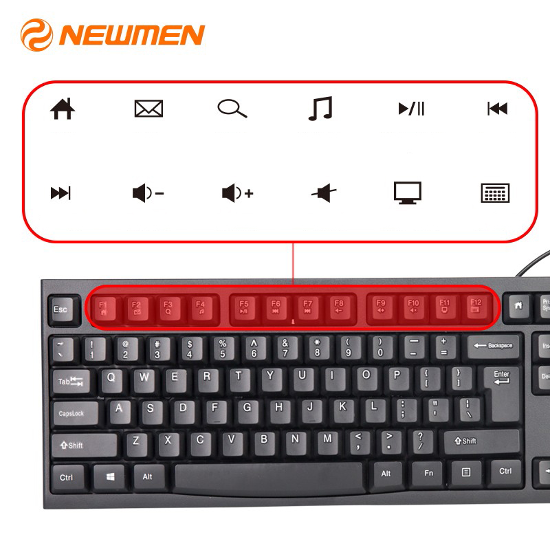 Combo bàn phím chuột Newmen T205 - Hàng chính hãng