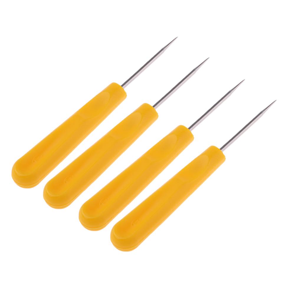 Badminton Tennis Racket Racquet Stringing Awl String Guiding Tool Yellow 4x
