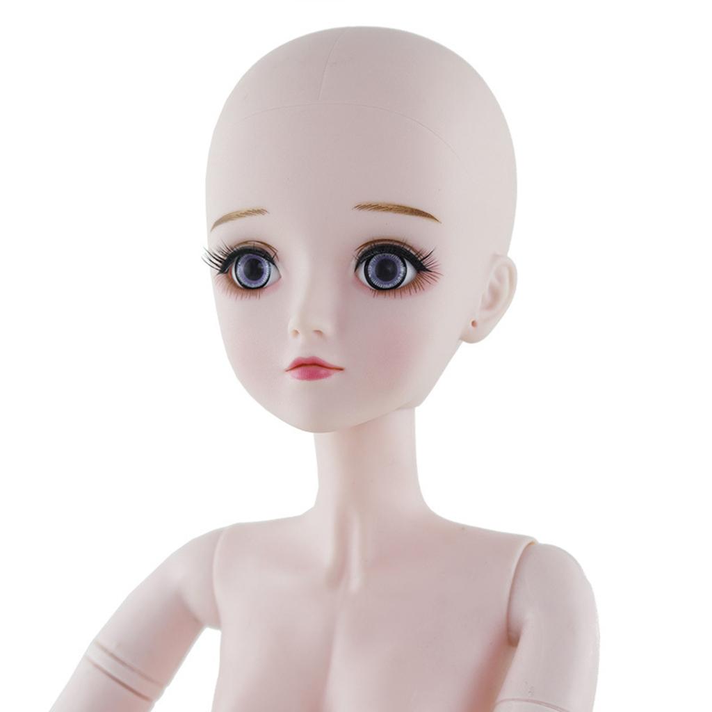 Doll Head Face Mold Faceplate Ball Jointed Dolls 1/3 BJD Body Parts DIY Makeup