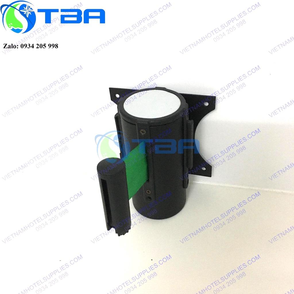 Trụ chắn 3m màu đen gắn tường dây căng màu xanh lá nhập khẩu cao cấp
