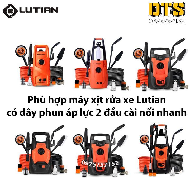 Dây phun áp lực cho máy phun xịt rửa LUTIAN - Ống dây thay thế máy rửa xe áp lực cao LUTIAN (Dây 2 đầu cài nối nhanh)