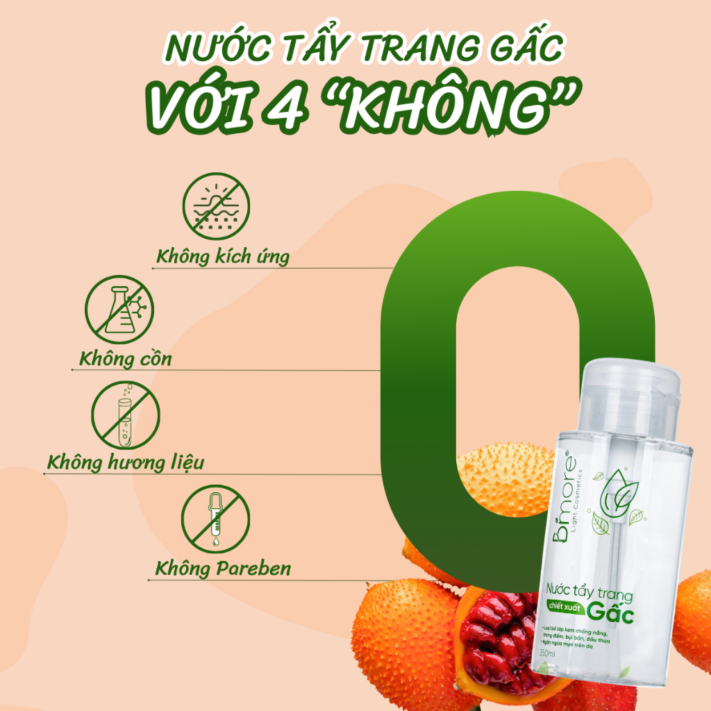 Nước tẩy trang chiết xuất Gấc Bimore_320ml