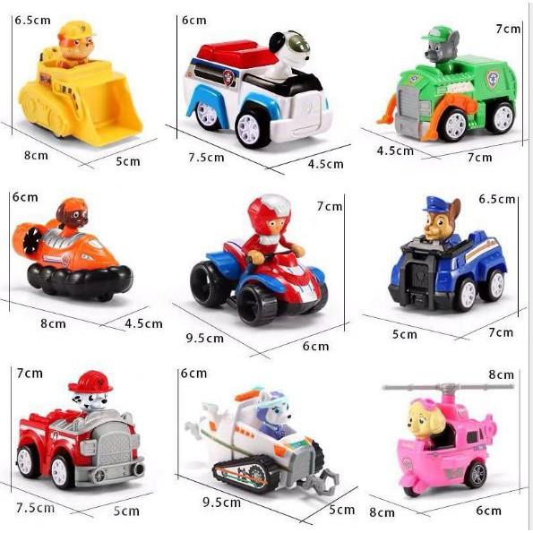 Chó cứu hộ Paw Patrol A8, A9, A11, mô hình 6 con, 7 con, 8 con, 9 con đồ chơi cho các bé