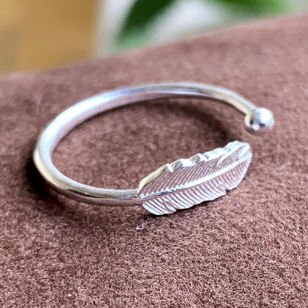 NHẪN BẠC PANMILA thật 100%  HÌNH LÔNG VŨ